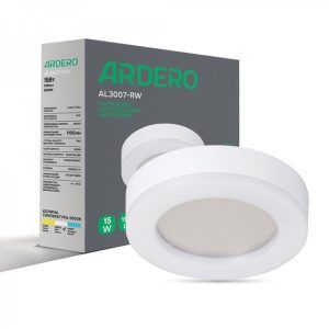 Светильник ЖКХ LED Feron-ARDERO AL3007-RW 15W 5000К IP65 белый накладной (Круглый)
