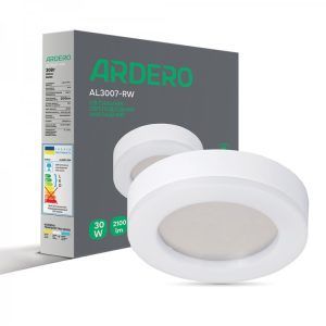 Светильник ЖКХ LED Feron-ARDERO AL3007-RW 30W 5000К IP65 белый накладной (Круглый)