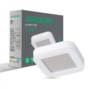 Светильник ЖКХ LED Feron-ARDERO AL3007-SW 15W 5000К IP65 белый накладной (Круглый)