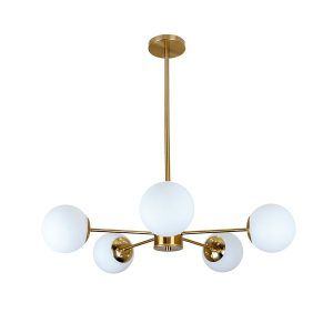 Люстра Levistella 7529807-5 BRZ+WH