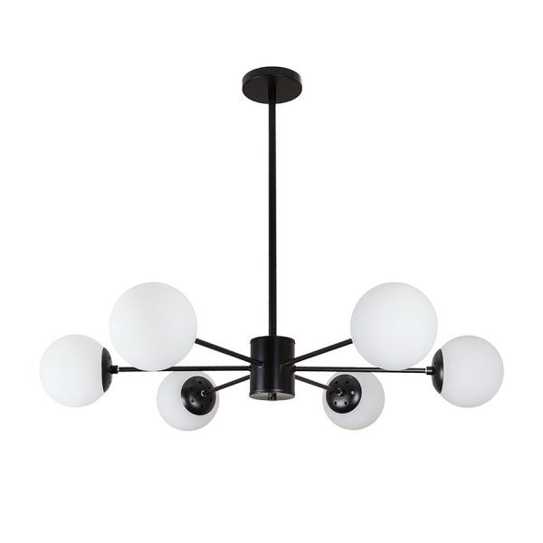 Люстра Levistella 7529807-6 BK+WH