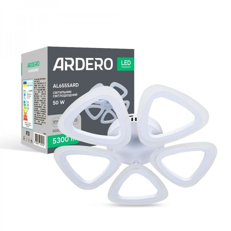 Cветильник LED Feron-ARDERO L6555ARD CLOVER 50Вт 5000K белый