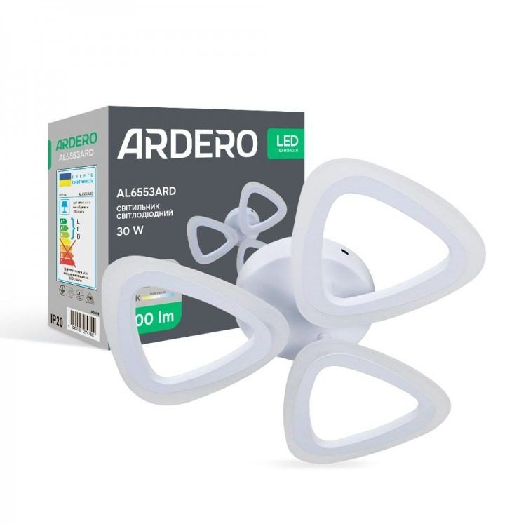 Cветильник LED Feron-ARDERO L6553ARD CLOVER 30Вт 5000K белый