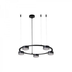 Потолочный светильник FERON-ARDERO ML484-5 на подвесе под лампу 5хGX53 черный