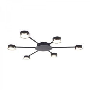 Cветильник Feron-Ledcoin ML481-6 под лампу 6хGX53 черный