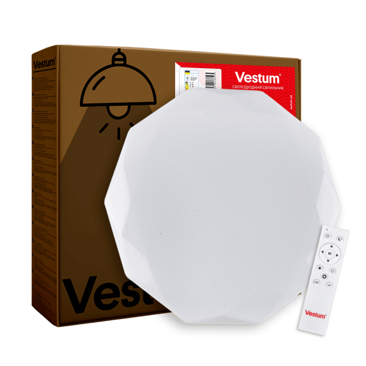 Cветильник LED VESTUM DIAMANT 72W c ду (1-VS-81042)