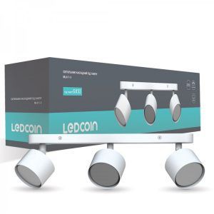 Cветильник поворотный Feron-Ledcoin ML411-3 GX53 белый