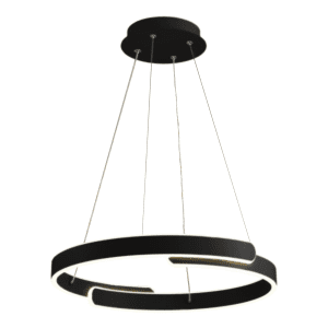 Подвесная люстра LED ESLLSE HIPPO 90W R-SMART-500x1200-BLACK-220-IP20 с пультом и приложением