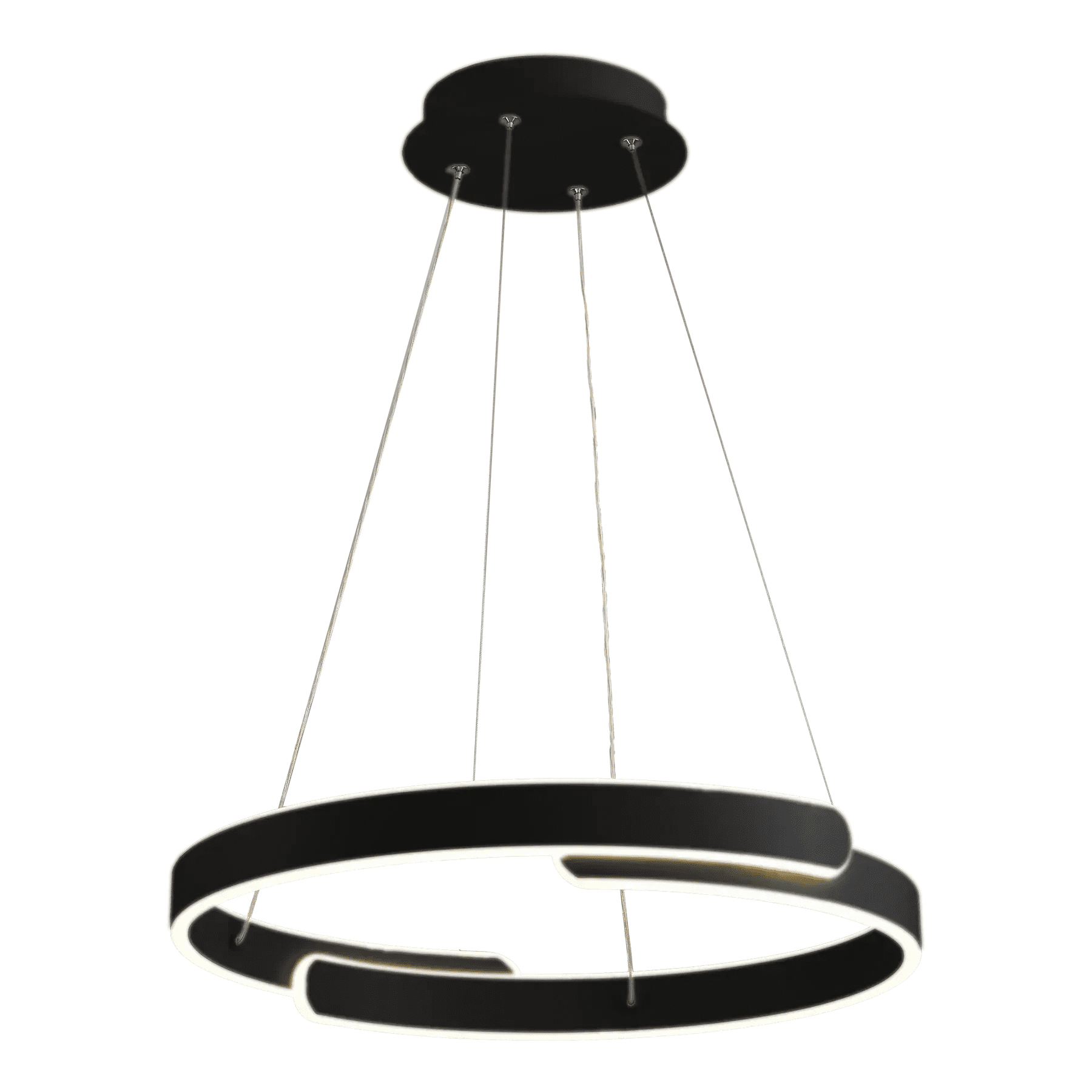 Подвесная люстра LED ESLLSE HIPPO 90W R-SMART-500x1200-BLACK-220-IP20 с пультом и приложением