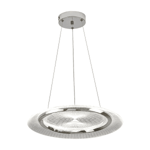 Люстра LED ESLLSE CAMELIA 60W R-ON/OFF-480x1500-WHITE/CHROME-220-IP20 Управляемая выключателем (без пульта)