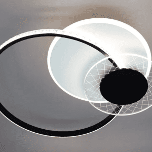 Люстра LED ESLLSE ORLANDO 66W 3R SMART 555x58-BLACK/WHITE-220-IP20 с пультом и приложением