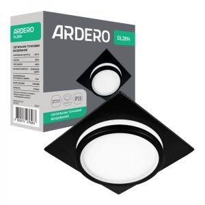 Светильник Feron-ARDERO DL2814 GX53 квадрат черный