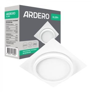 Светильник Feron-ARDERO DL2814 GX53 квадрат белый