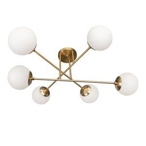 Люстра Levistella 7529804-6 BRZ+WH