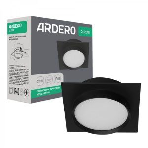 Светильник Feron-ARDERO DL2818 GX53 квадрат черный