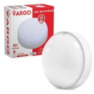 Светильник ЖКХ LED VARGO 15W IP54 5000К белый (Круглый) (V-111860)