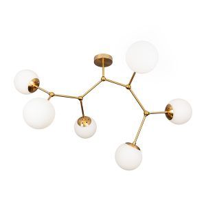 Люстра Levistella 7529820-6 BRZ+WH