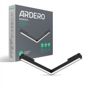 Магнитный трековый светильник LED Feron-Ardero MGN302L 24W угловой черный