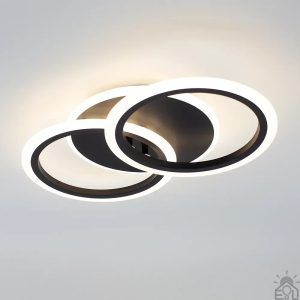 Люстра LED ESLLSE MOKA 60W 3R 440x250x70-BLACK-220-IP20 (10563) с пультом и приложением