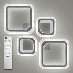 Люстра LED LUMINARIA OVAL 80W 4S WHITE 3000К-6500К c пультом