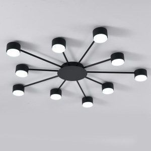 Люстра LUMINARIA RAY SLIM 10xGX53 BLACK