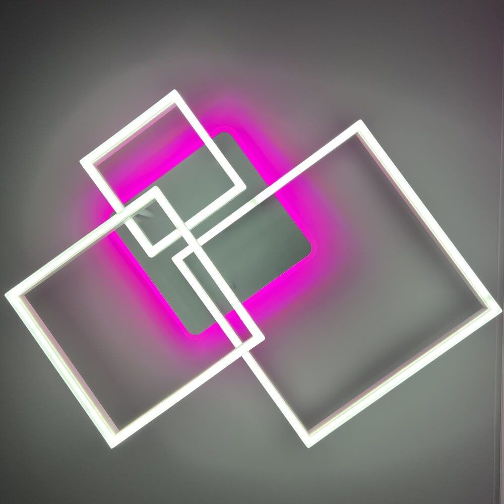 Люстра светодиодная LUMINARIA GENNY SQUARE RGB 105W 4S WHITE 3000К-6500К c пультом — изображение 6