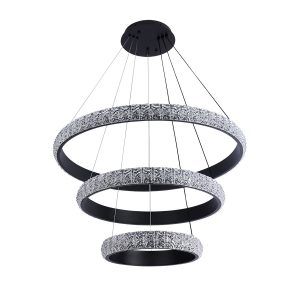 Подвесная люстра LED Levistella 7875130 (400+600+800) BK 90W + пульт