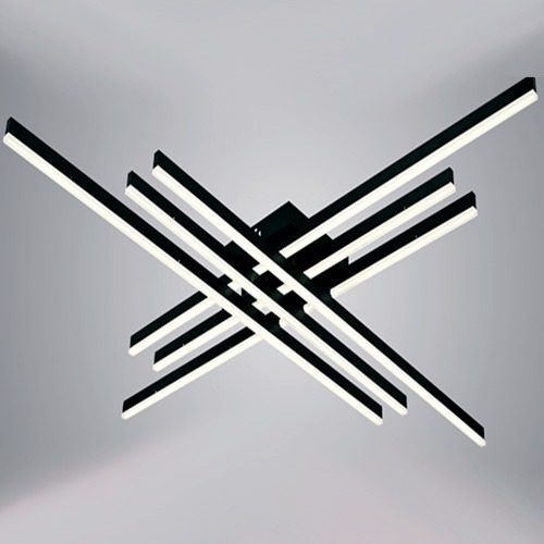 Люстра светодиодная LUMINARIA ROVENA 150W 6L BLACK (c пультом)