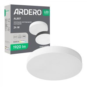Светильник ЖКХ LED Feron-Ardero AL807 24 Вт накладной 5000К IP20 Белый (Круглый)