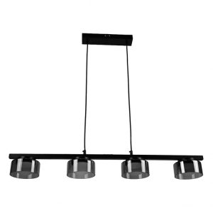 Потолочный светильник FERON-ARDERO ML493-4 на подвесе под лампу 4хGX53 черный