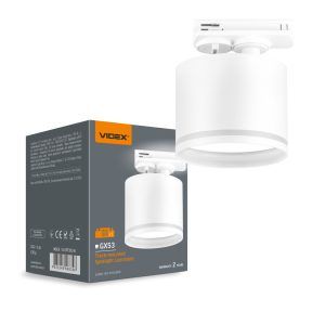 Трековый светильник VIDEX под лампу GX53 Белый (VL-SPF35C-W)