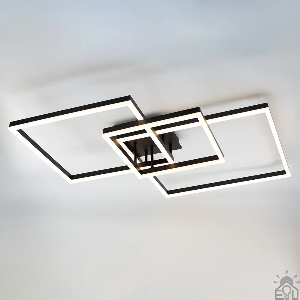 Люстра LED ESLLSE COCO 105W 3S-SMART-762x675x150-BLACK-220-IP20 (10600) с пультом и приложением — изображение 5