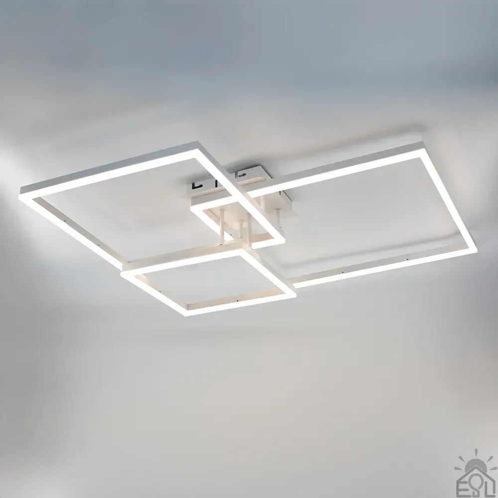 Люстра LED ESLLSE COCO 105W 3S-SMART-762x675x150-WHITE-220-IP20 (10601) с пультом и приложением