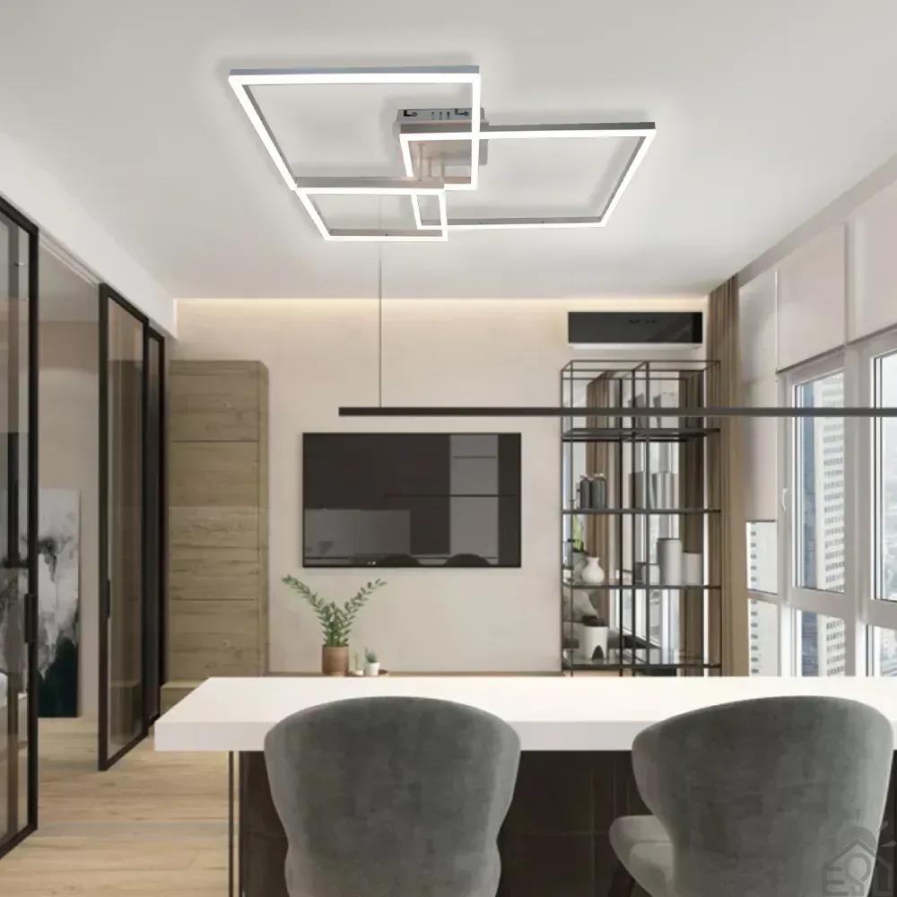 Люстра LED ESLLSE COCO 105W 3S-SMART-762x675x150-WHITE-220-IP20 (10601) с пультом и приложением