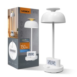 Настольный LED светильник Videx VL-TF24W 4000K+RGB Белый с аккумулятором (29249)